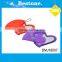 Cheap small heart shape plastic cosmetic pocket mirror