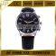 Luxury Black Roma Face Black Leather Water Men's Dress Watch roma