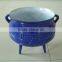 enamel finishing three-legs cast iron potjie pot