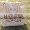 Hot sell tote canvas beach bag with rope handle