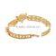 2015 new 18k Thick gold bracelet of fox head and pearl crystal bracelet