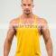 Fitness gym mens stretch fit tank top performance stringer plus size bodies jersey tanks