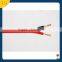 UL 2468 PVC insulated copper conductor 2 core 24 awg flat ribbon cable