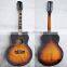 Weifang Rebon 12 string j200 style acoustic guitar in sunburst colour