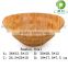 Delicate bamboo heat resistant wavy bowl