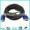 Gold plated vga connector 15 pin vga cable for monitor