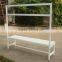 Single Side Changing Room Bench Metal Dressing Room Bench