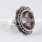 Love Lyrics !! Bezel Setting Amethyst 925 Sterling Silver Ring, Indian Silver Jewelry Supplier, Silver Jewelry India