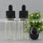 30ml pet bottles for e liquid e juice vapor with childproof cap and glass pipette hot selling