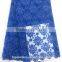 Fashion net lace fabrics party dress fabric 3d flower lace embroidered fabric gold lace fabric