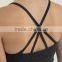 custom 95 cotton 5 spandex plain sexy black women gym tank top