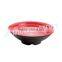 10" Double-colour Melamine Swirl Ramen bowl