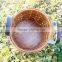Small woodchip tightly woven outdoors fruit container basket