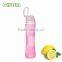 pyrex glass water bottle with high quality silicone sleeve wholesale