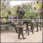 Custom modern figure statue Pedestrian Street Park brass modern figure bronze sculpture