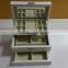 Automatically open 3 layer small wood jewelry box