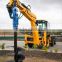 Excavator attachment guardrail hydraulic pile driver big Discount