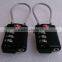 TSA Luggage combination padlock/Travel luggage TSA cable lock/3-dial combination TSA lock