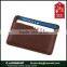 Top grain leather unisex gender credit car holder from Guangzhou manufacture