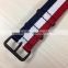 wholesale french flag nato nylon watch band with pvd hardware