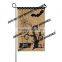 New design 2016 burlap halloween garden flag