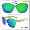 Mr.Wood Wooden Sunglasses Spring Hinge Plastic Frame Bamboo Sunglass Bamboo Leg