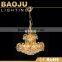 Guestroom Gold Hanging Acrylic Chandelier Light