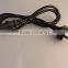 ac power extension cord plug 10A 3 flat pin ac power cord plug with Competitive Price Flat Pin New Approved AC Power Cord 3 Pin