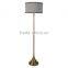 2017 hotel decorative floor lamp for hotel with linen shade good for inn decor high end light color floor tile brushed brass