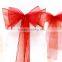 20*275cm In Stock Wedding Organza Chair Cover Sashes Sash Party Banquet Decoration Bow Colours