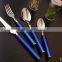 24 PCS Plastic Handle Cutlery Set