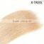 untouched remy Light Blonde color cambonian human hair clip-in human hair extensionS