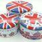 Set of Round Tin Can Cookie Biscuits Tin Box