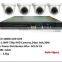 Complete Kit 4ch 1.0MP 720P AHD DVR kit dome nano leds with ir-distance 40m