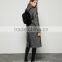 ladies wool long winter coat black gray long wool coat women
