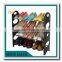 Stable wrought iron shoe rack