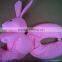 Hola pink rabbit Deformation U shape pillow/neck pillow toy animal