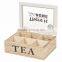 Wholesale custom logo print creative wood tea box