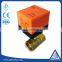 2 way electric brass ball valve with manual override