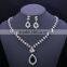 Costume jewelry necklaces set wholesale,white gold copper jewelry set