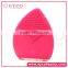 ABS material electric vibrating silicone face brush sonic top facial cleansing brush