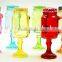Colored Glass Mason Jar Mugs Stitching Base With Metal Lid