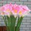 Middle size Calla Lily Home Party Wedding Posy Real Touch Latex Silk Flowers Bouquet PU Artificial Flowers