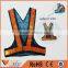 High visibility reflective navy blue mesh safety vest
