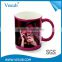 2017 Top Seller Sublimation Milk Drinking Temperature Sensitive Color Changing Mugs
