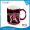 Magic Sublimation Temperature Sensitive High Quality porcelain Custom Color Changing Mug