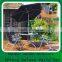 6 piece garden Deluxe patio furniture with 4 folding Chairs & 1table & Parasol