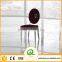 B994 Luxury Rose Gold Color Stainless Steel Dining Chair