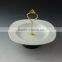 New Style Ceramic fuit plate, porcelain cake stand with iron handle