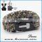 2016 Best Sell Firestarter Plastic Whistle Survival Paracord Bracelet